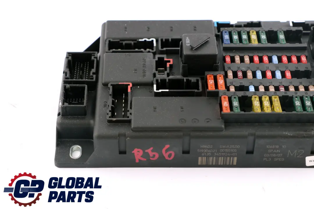 Mini Cooper R56 Caja de Distribucion de Fusibles / Dc M2 6135 - SKU 3451924 - Número de pieza 3451924