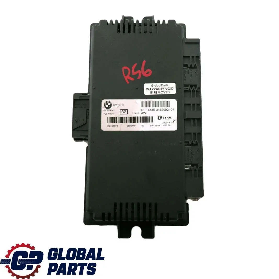 Mini Cooper One R56 Footwell Light Module ECU HIGH Lear PL3 FRM II - SKU 3452092 - Part number 3452092