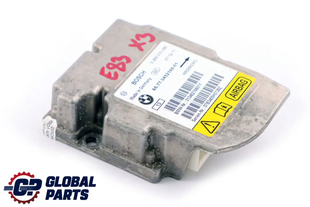 Moduł Sterownik Airbag Poduszek Powietrznych do BMW X3 E83 o numerze 3452166 BMW X3 E83 Moduł Sterownik Airbag Poduszek Powietrznych - SKU 3452166 - Numer Części 3452166