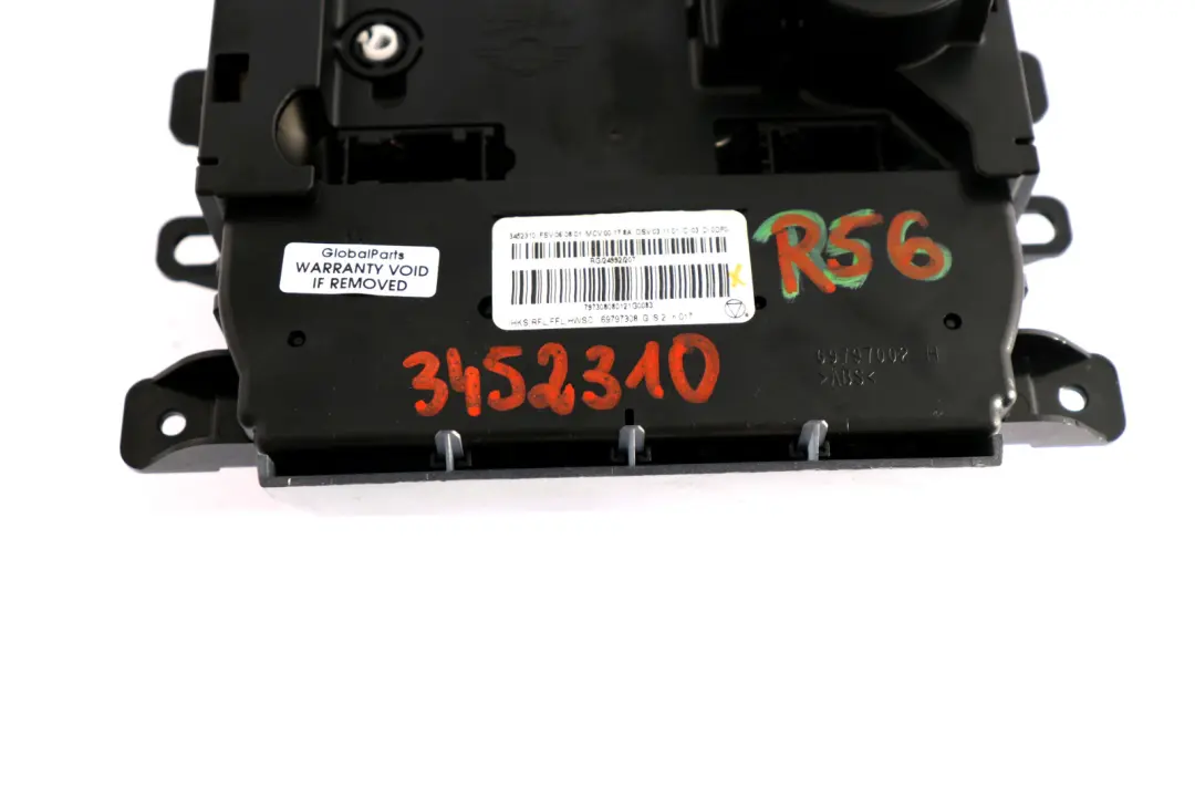 Bedienteil Aria Condizionata Heizungssteuereinheit per Mini Cooper One R55 R56 con numero di parte 3452310 Mini Cooper One R55 R56 Bedienteil Aria Condizionata Heizungssteuereinheit - SKU 3452310 - Numero di parte 3452310