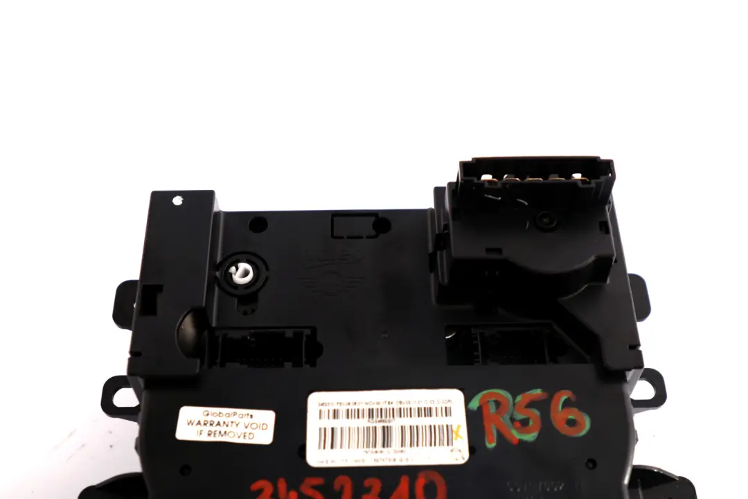 Mini Cooper One R55 R56 Panel Climatisation Heizungssteuereinheit - SKU 3452310 - Numéro de pièce 3452310