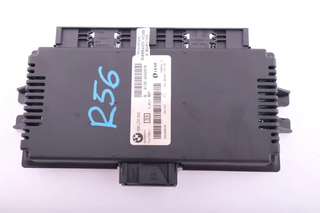 Footwell Light Module ECU LOW EKS Lear PL3 FRM II to Mini Cooper R56 with Part number 3452678 Mini Cooper R56 Footwell Light Module ECU LOW EKS Lear PL3 FRM II - SKU 3452678 - Part number 3452678