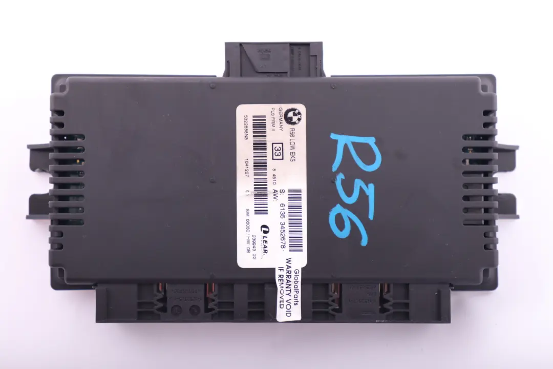 Módulo De Luz De Pie ECU LOW EKS Lear PL3 FRM II para Mini Cooper R56 con número de pieza 3452678 Mini Cooper R56 Módulo De Luz De Pie ECU LOW EKS Lear PL3 FRM II - SKU 3452678 - Número de pieza 3452678