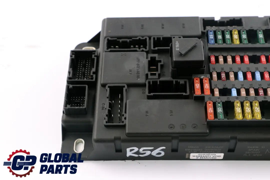  Caja De distribucion De fusibles Mini One R56 High PL3 SPEG DC/DC M3 - SKU 3453294 - Número de pieza 3453294