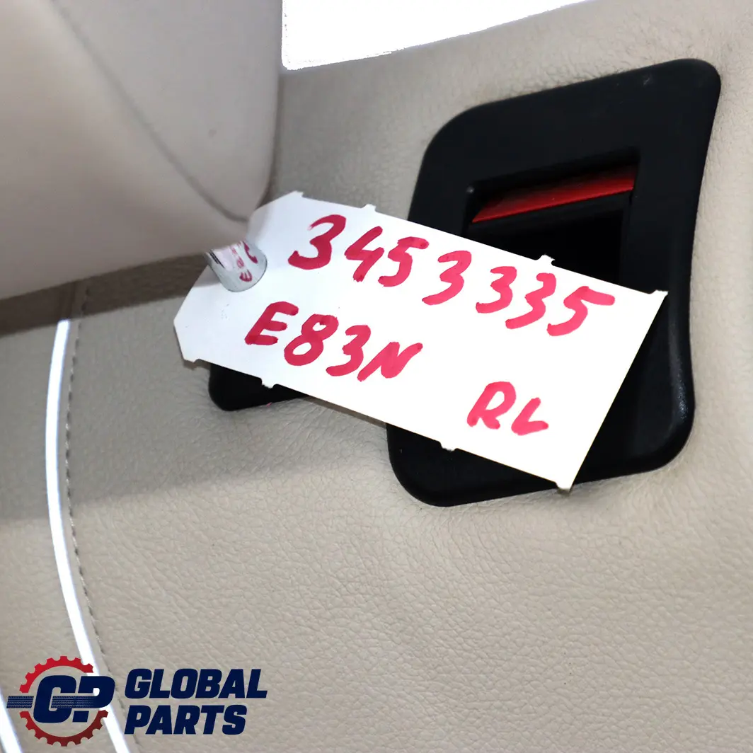 BMW X3 er E83 LCI Rücksitz Bezug Lehne Hinten Links Leder Nevada Oyster - SKU 3453335 - Teilenummer 3453335