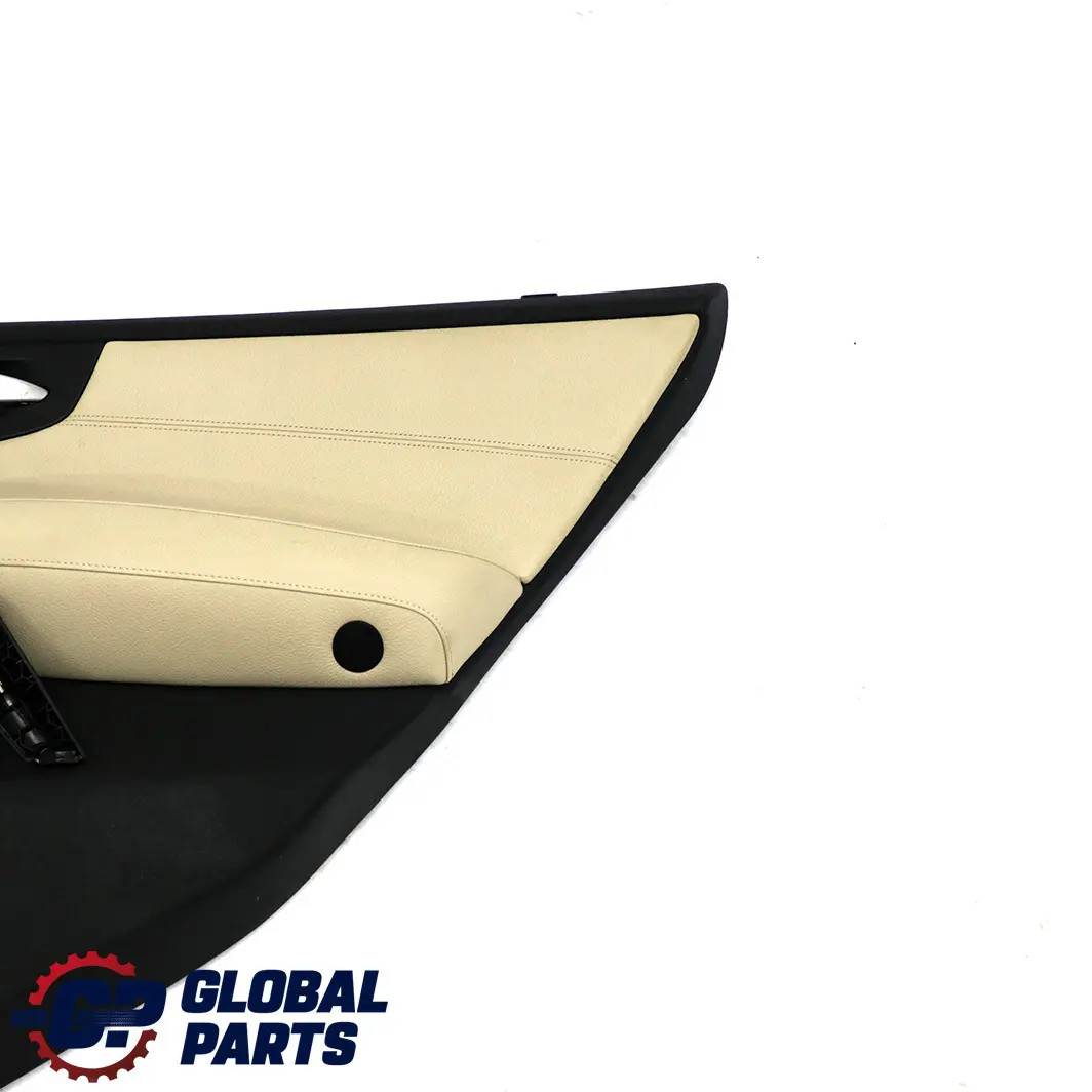 Trasero Derecho Forro De La Tarjeta De Puerta Cuero Nevada Oyster para BMW X3 E83 LCI con número de pieza 3453430 BMW X3 E83 LCI Trasero Derecho Forro De La Tarjeta De Puerta Cuero Nevada Oyster - SKU 3453430 - Número de pieza 3453430