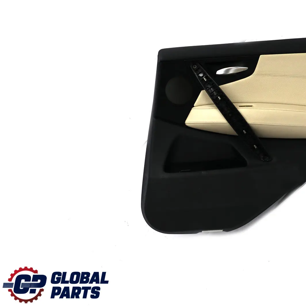 Trasero Derecho Forro De La Tarjeta De Puerta Cuero Nevada Oyster para BMW X3 E83 LCI con número de pieza 3453430 BMW X3 E83 LCI Trasero Derecho Forro De La Tarjeta De Puerta Cuero Nevada Oyster - SKU 3453430 - Número de pieza 3453430