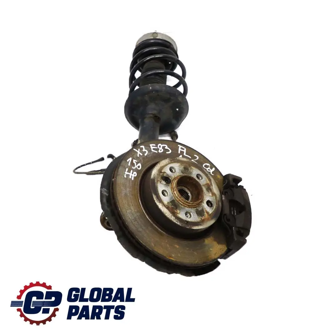 M47N2 Federbein Schwenklager Bremsscheibe Vorne Links für BMW X3 E83 LCI 2.0d mit Teilenummer 3453521 BMW X3 E83 LCI 2.0d M47N2 Federbein Schwenklager Bremsscheibe Vorne Links - SKU 3453521-2 - Teilenummer 3453521