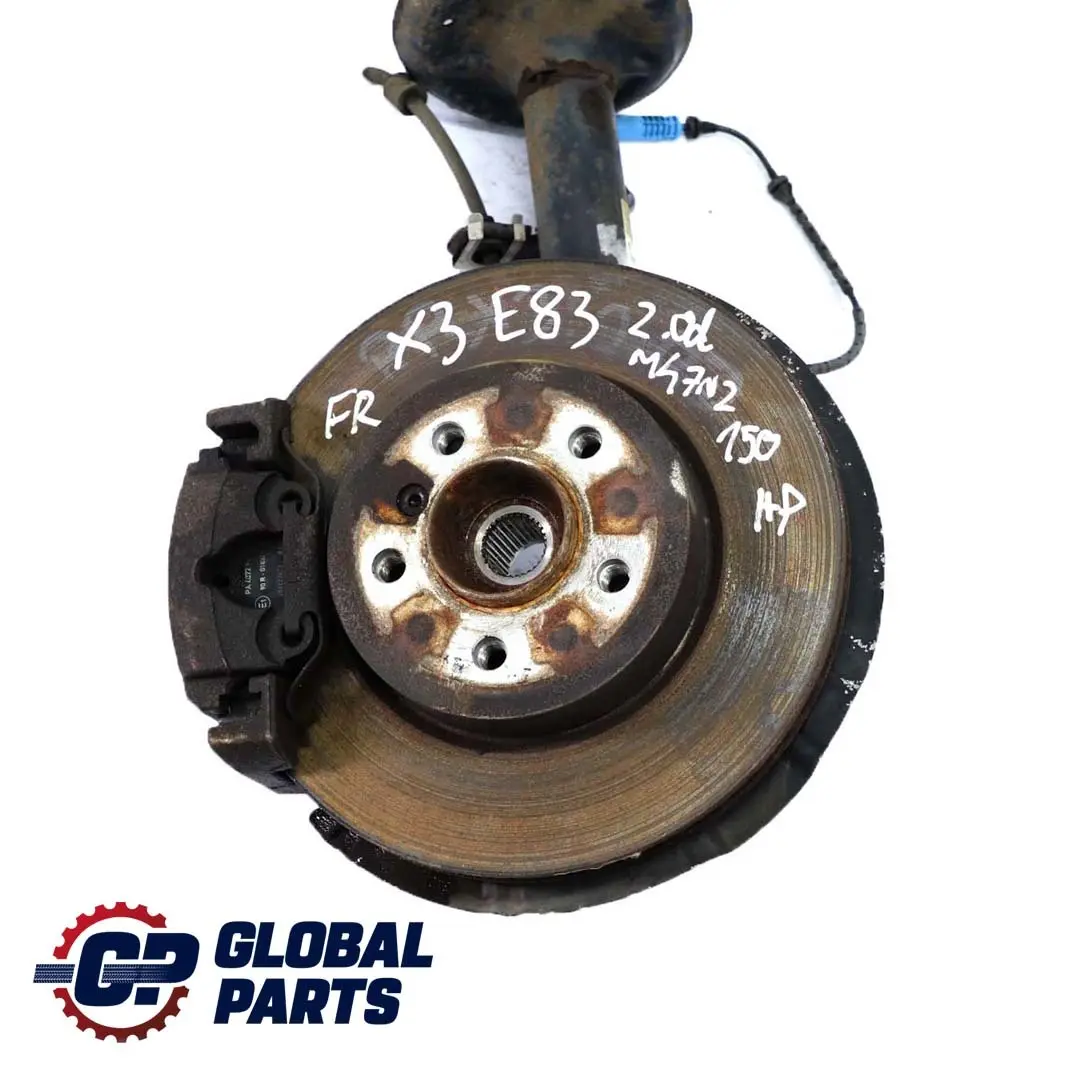 BMW X3 E83 LCI 2.0d M47N2 Front Right O/S Suspension Leg Spring Strut Brake Disc - SKU 3453522-2 - Part number 3453522