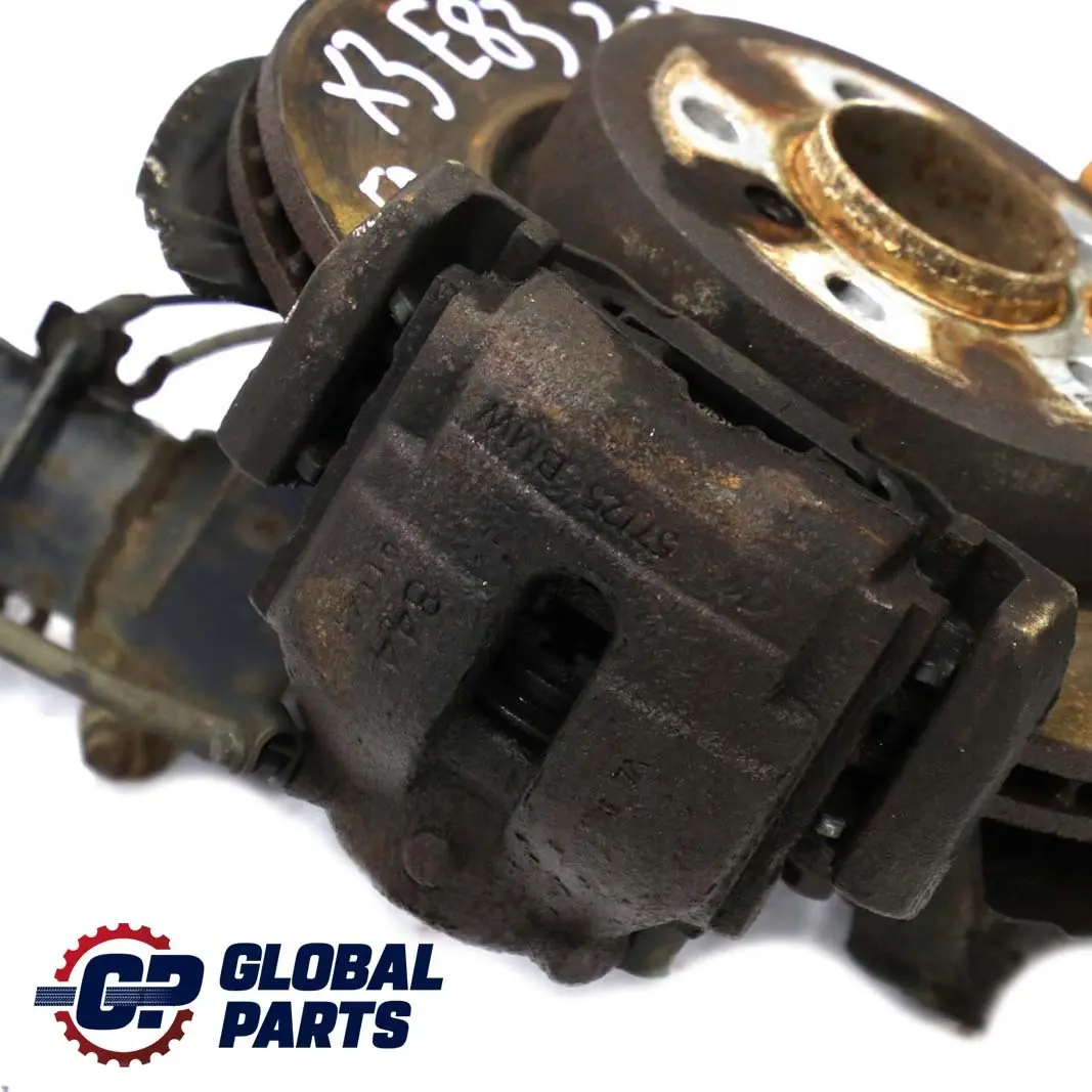 BMW X3 E83 LCI 2.0d M47N2 Federbein Schwenklager Bremsscheibe Vorne Rechts - SKU 3453522-2 - Teilenummer 3453522