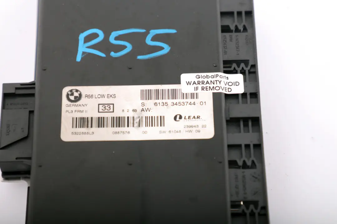 BMW Mini Clubman R55 Footwell Light Module ECU LOW EKS Lear PL3 FRM II - SKU 3453744-1 - Part number 3453744