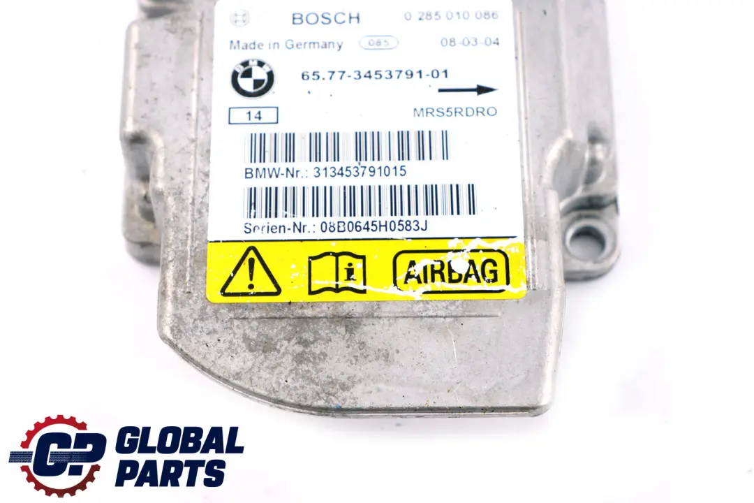 Sistema de Choque Unidad de Control Módulo ECU para BMW X3 E83 LCI con número de pieza 3453791 BMW X3 E83 LCI Sistema de Choque Unidad de Control Módulo ECU - SKU 3453791 - Número de pieza 3453791