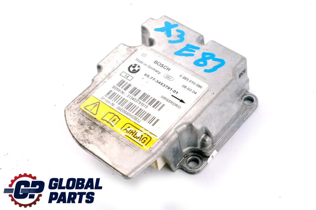 BMW X3 E83 LCI Crash System Control Unit Module ECU - SKU 3453791 - Part number 3453791