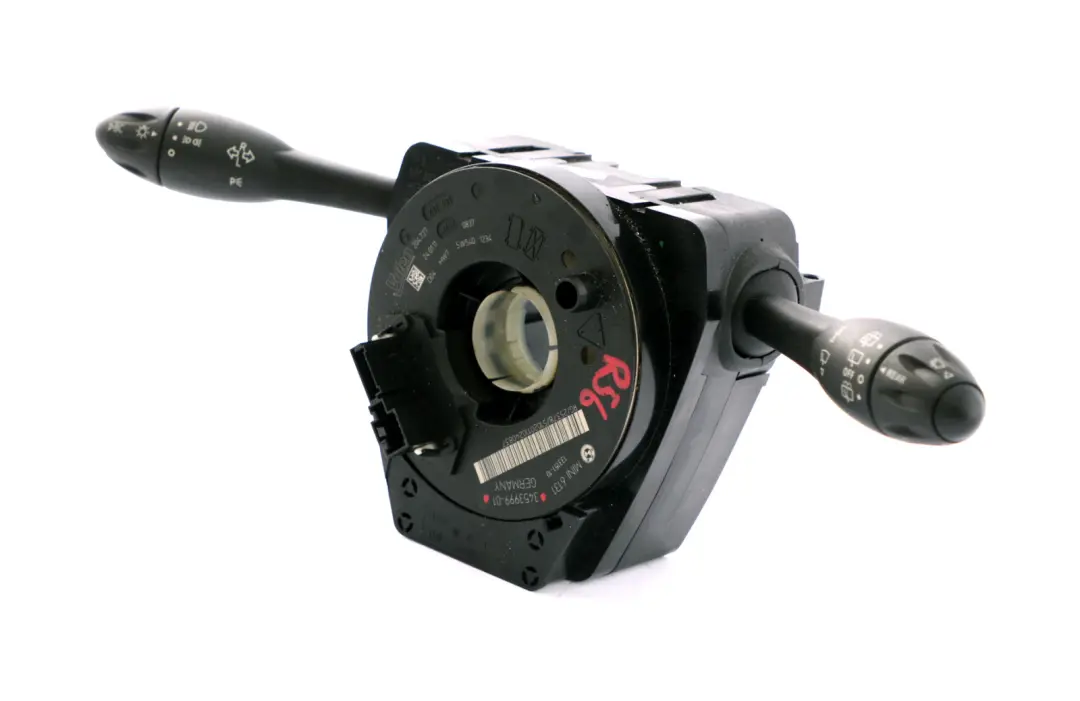 Steering Column Switch Cluster Wiper Stalk Xenon to BMW Mini Cooper R56 with Part number 3453999 BMW Mini Cooper R56 Steering Column Switch Cluster Wiper Stalk Xenon - SKU 3453999 - Part number 3453999