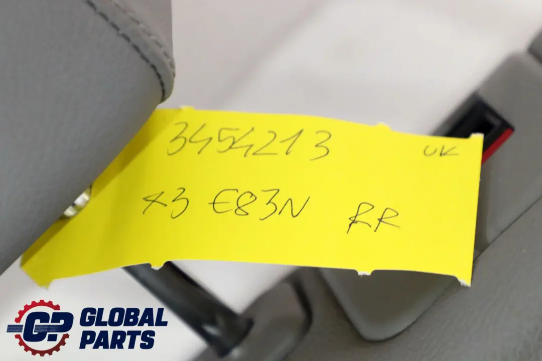 BMW E83 LCI Interior Trasero Derecho Funda Respaldo Asiento Cuero Gris - SKU 3454213 - Número de pieza 3454213