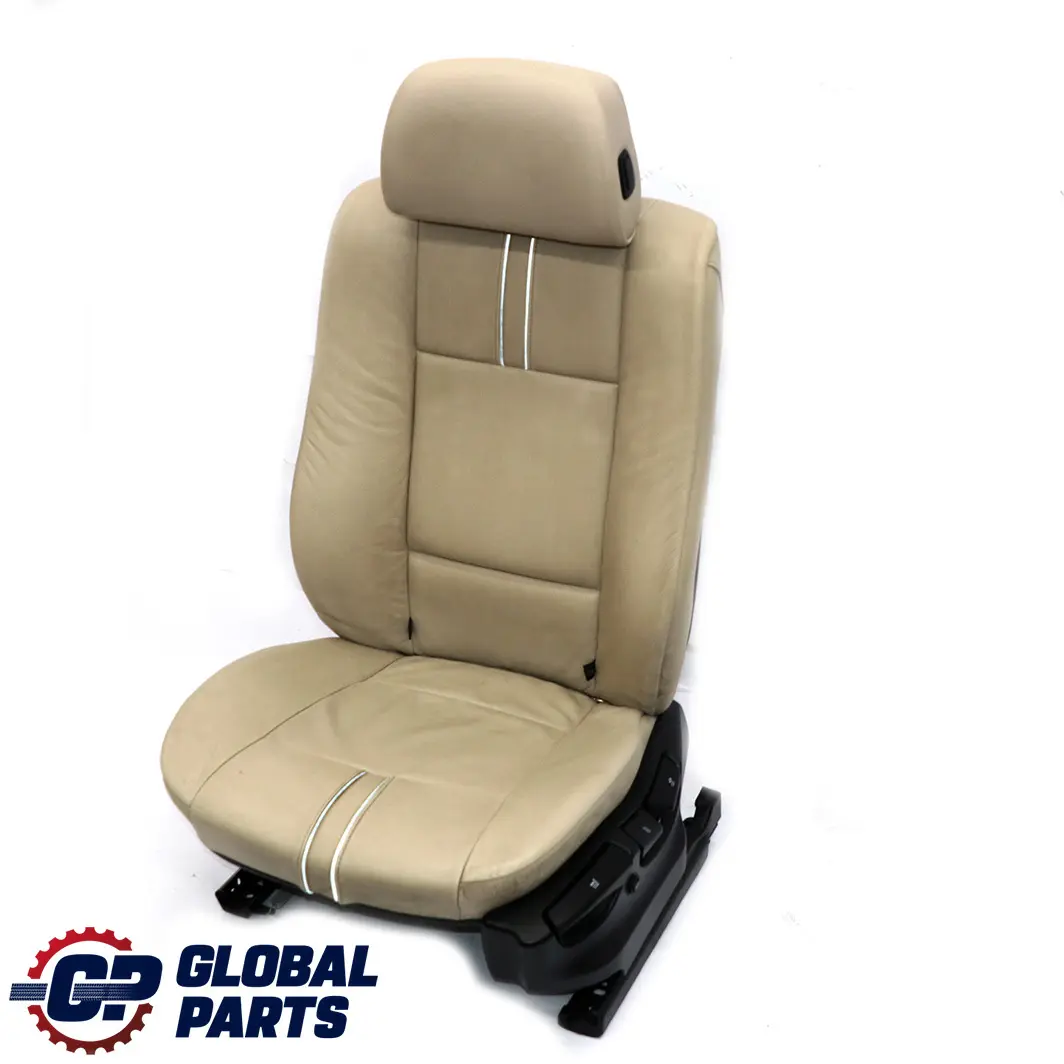 BMW X3 E83 LCI E83N Siege a L'Avant Gauche Cuir Nevada / Huitre Seance - SKU 3454316-1 - Numéro de pièce 3454316