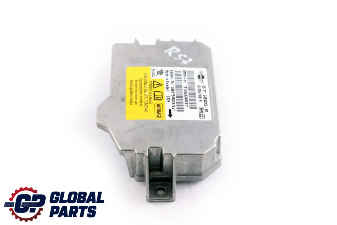 Mini Cooper S Cabrio R57 R57N LCI Airbag ECU Control Unit Module - SKU 3454345 - Part number 3454345
