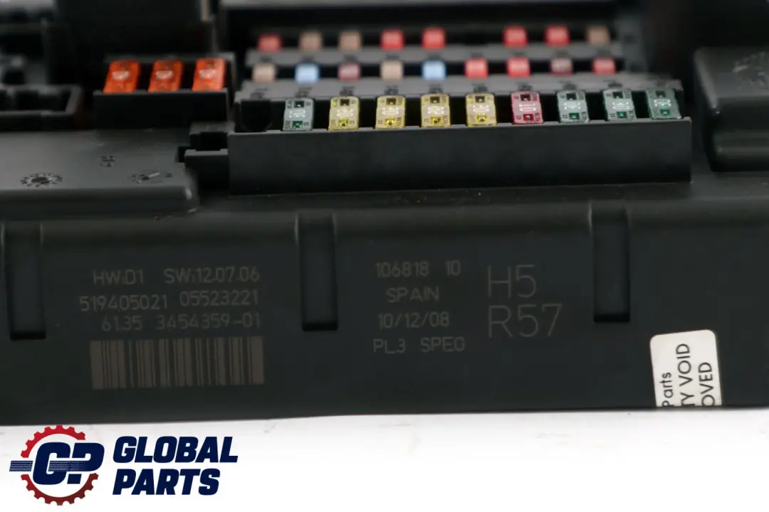 BMW Mini Cooper One R57 PL3 SPEG H5 Fuse Distribution Box - SKU 3454359 - Part number 3454359