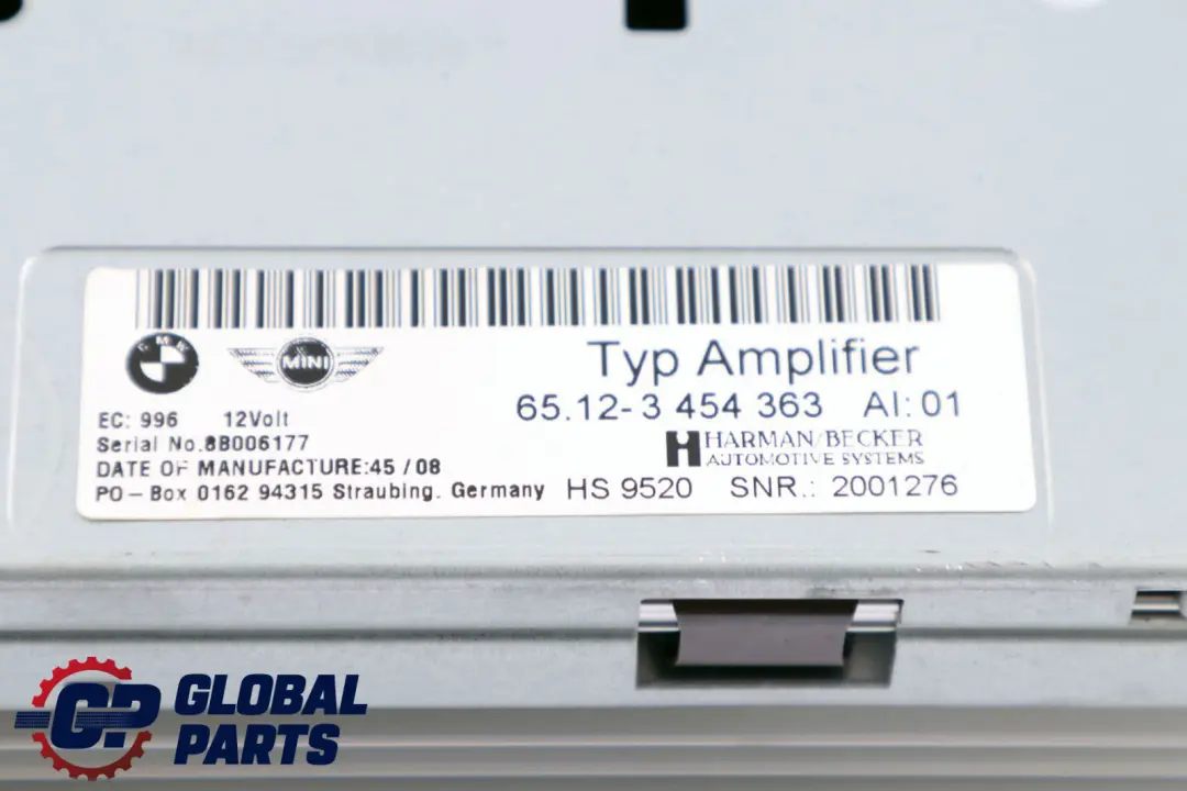 Amplifier Hifi Speaker System to Mini Cooper R57 Cabrio with Part number 3454363 Mini Cooper R57 Cabrio Amplifier Hifi Speaker System - SKU 3454363 - Part number 3454363