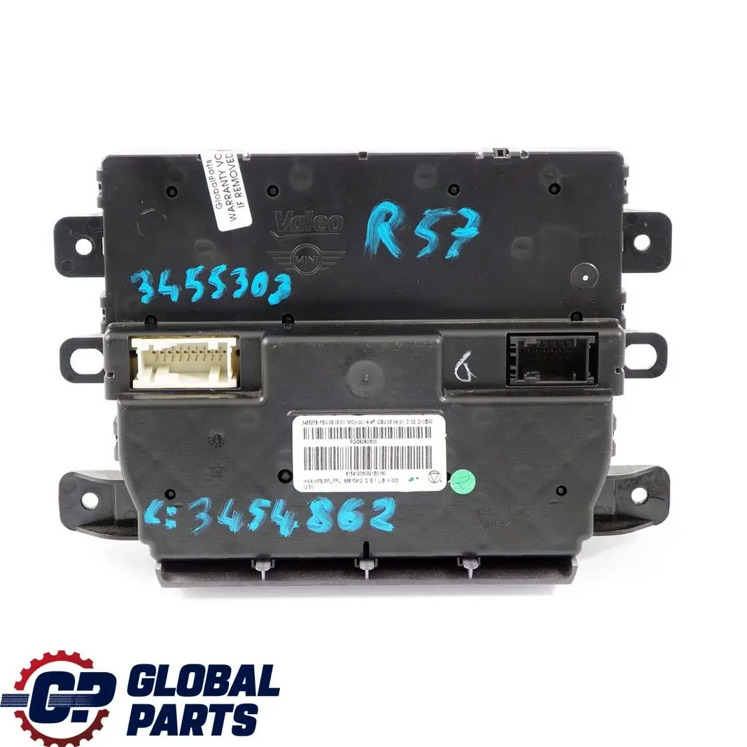 R57N LCI Bedienteil Climatizzatore Automatico 69817002 per Mini Cooper R57 con numero di parte 3454862 Mini Cooper R57 R57N LCI Bedienteil Climatizzatore Automatico 69817002 - SKU 3454862 - Numero di parte 3454862