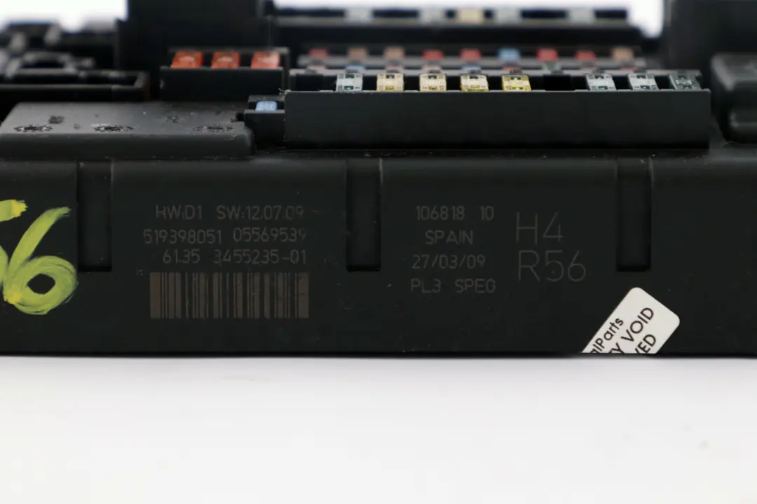 Fuse Box SPEG High DC/DC H4 to Mini Cooper R56 with Part number 3455235 Mini Cooper R56 Fuse Box SPEG High DC/DC H4 - SKU 3455235 - Part number 3455235