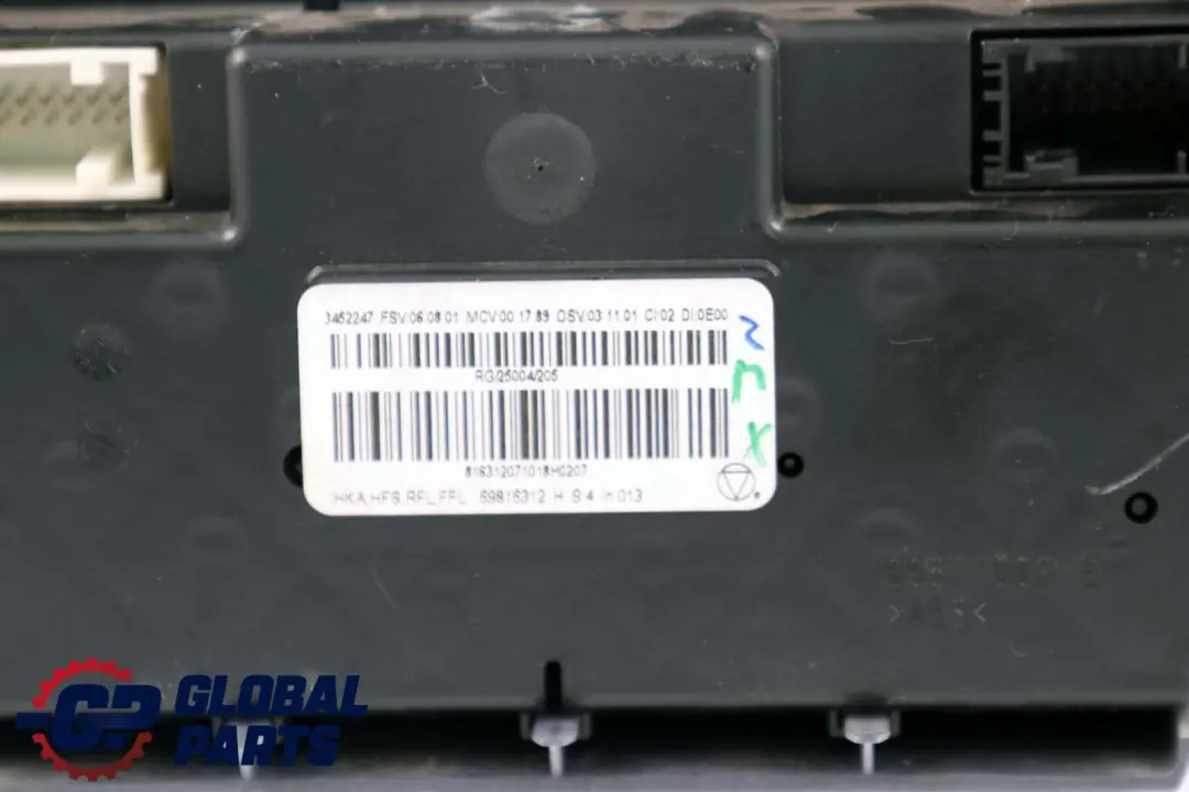Controllo Automatico Riscaldamento Aria Condizionata 69817002 per Mini Cooper R56 con numero di parte 3455300 Mini Cooper R56 Controllo Automatico Riscaldamento Aria Condizionata 69817002 - SKU 3455300-1 - Numero di parte 3455300