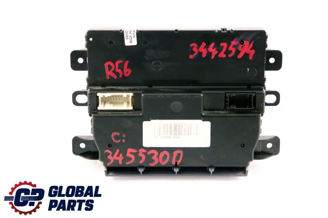 Aire Acondicionado Automatico Control Calentador 69817002 para Mini Cooper R55 R56 con número de pieza 3455300 Mini Cooper R55 R56 Aire Acondicionado Automatico Control Calentador 69817002 - SKU 3455300 - Número de pieza 3455300