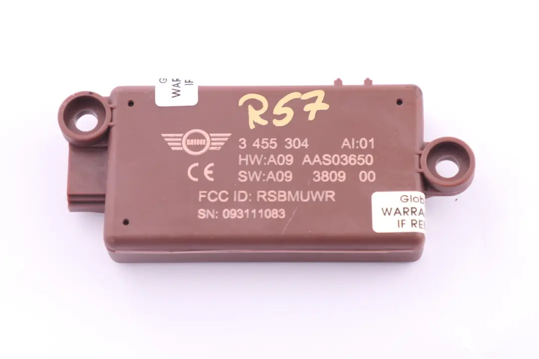 Mini R57 Cabrio DWA-Innenraumschutz Diebstahlwarnanlage - SKU 3455304 - Teilenummer 3455304