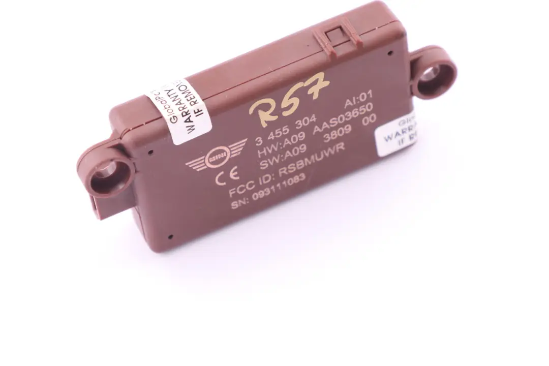 Dwa-Innenraumschutz Systeme Antivol pour Mini R57 Cabriolet à propos du numéro de pièce 3455304 Mini R57 Cabriolet Dwa-Innenraumschutz Systeme Antivol - SKU 3455304 - Numéro de pièce 3455304