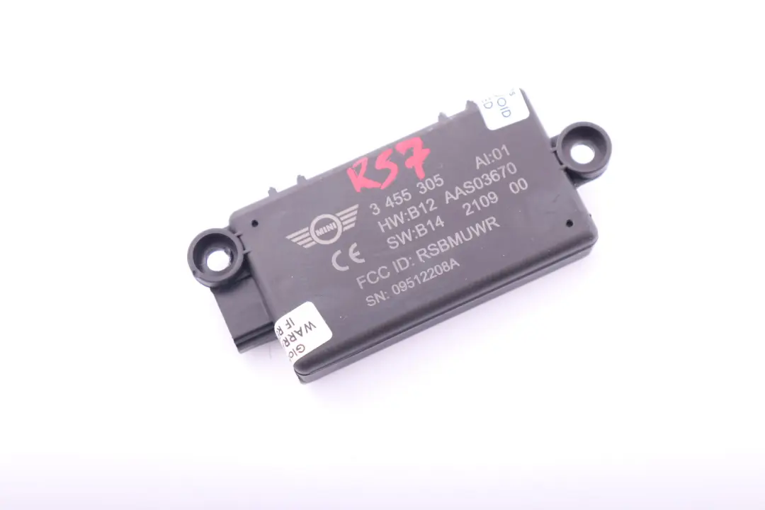 R57N R58 R59 DWA-Rele del sistema De alarma ECU 6575 para Mini R57 con número de pieza 3455305 Mini R57 R57N R58 R59 DWA-Rele del sistema De alarma ECU 6575 - SKU 3455305 - Número de pieza 3455305