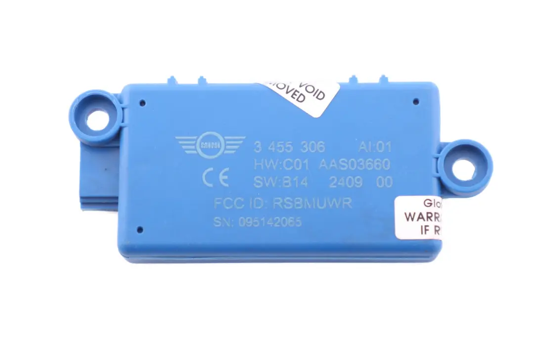 Moduł Sterownik Alarmu DWA do MINI Cabrio R57 o numerze 3455306 MINI Cabrio R57 Moduł Sterownik Alarmu DWA - SKU 3455306 - Numer Części 3455306