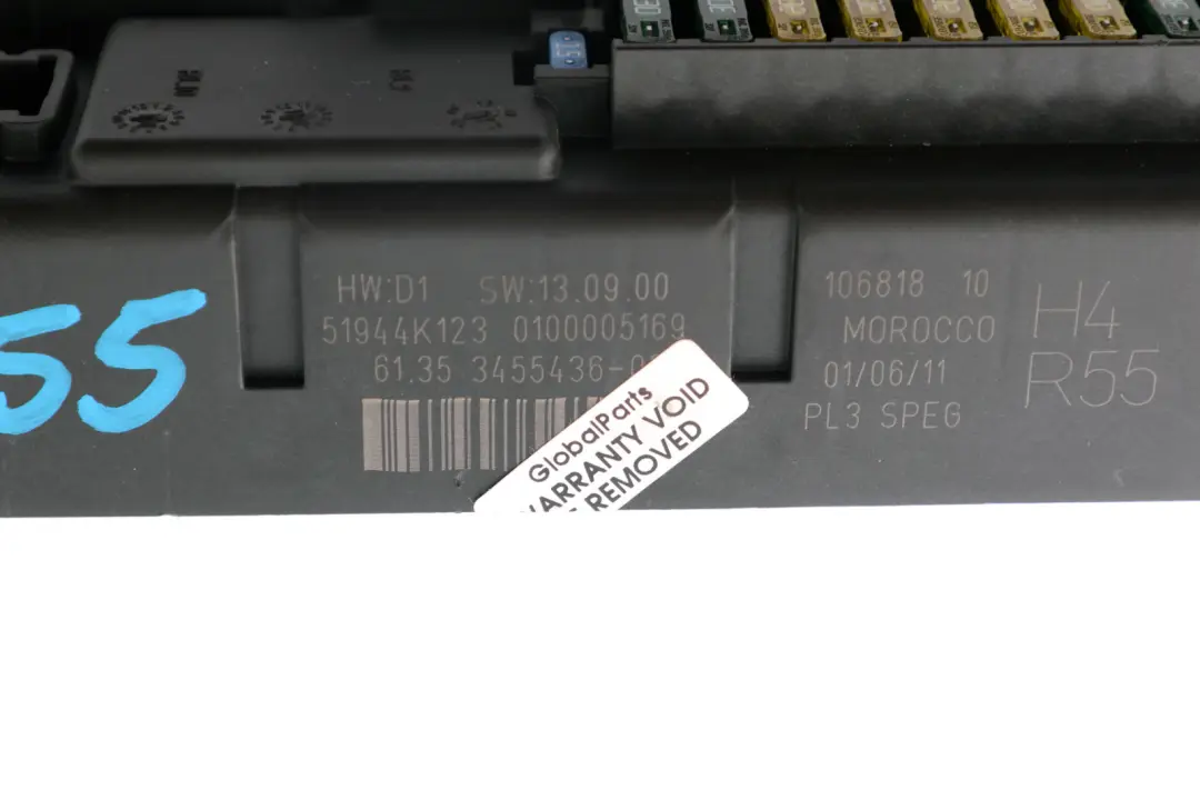 R55N LCI High PL SPEG H4 Scatola distribuzione fusibili per Mini R55 con numero di parte 3455436 Mini R55 R55N LCI High PL SPEG H4 Scatola distribuzione fusibili - SKU 3455436 - Numero di parte 3455436