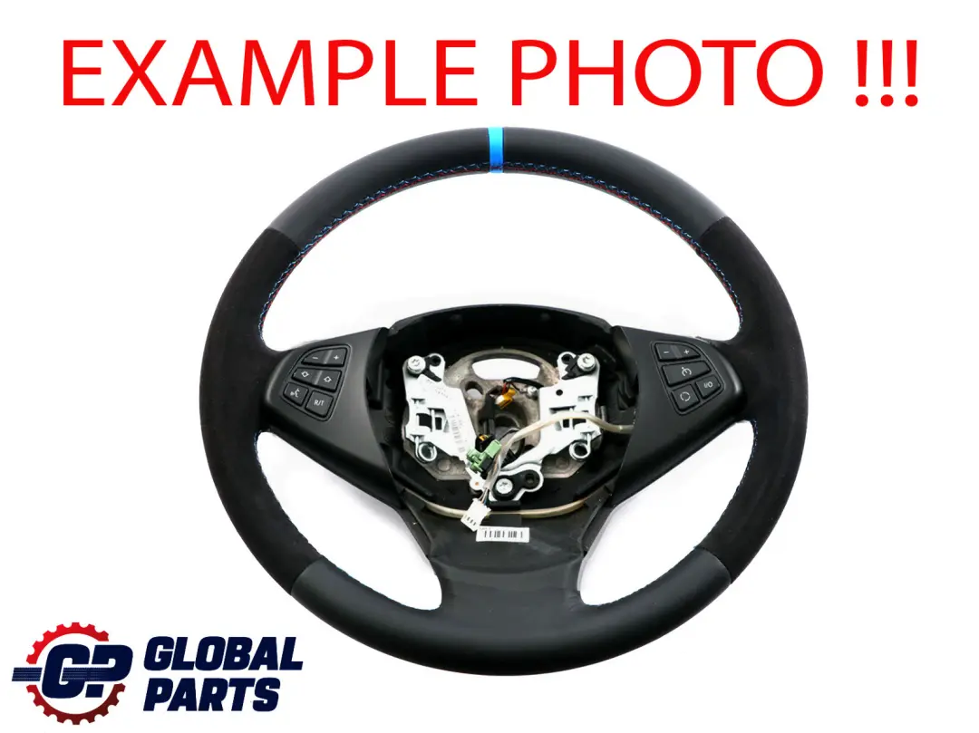 NUEVO Negro Cuero /Alcantara Volante M-tricoloured para BMW E83 LCI con número de pieza 3455481 BMW E83 LCI NUEVO Negro Cuero /Alcantara Volante M-tricoloured - SKU 3455481-2 - Número de pieza 3455481