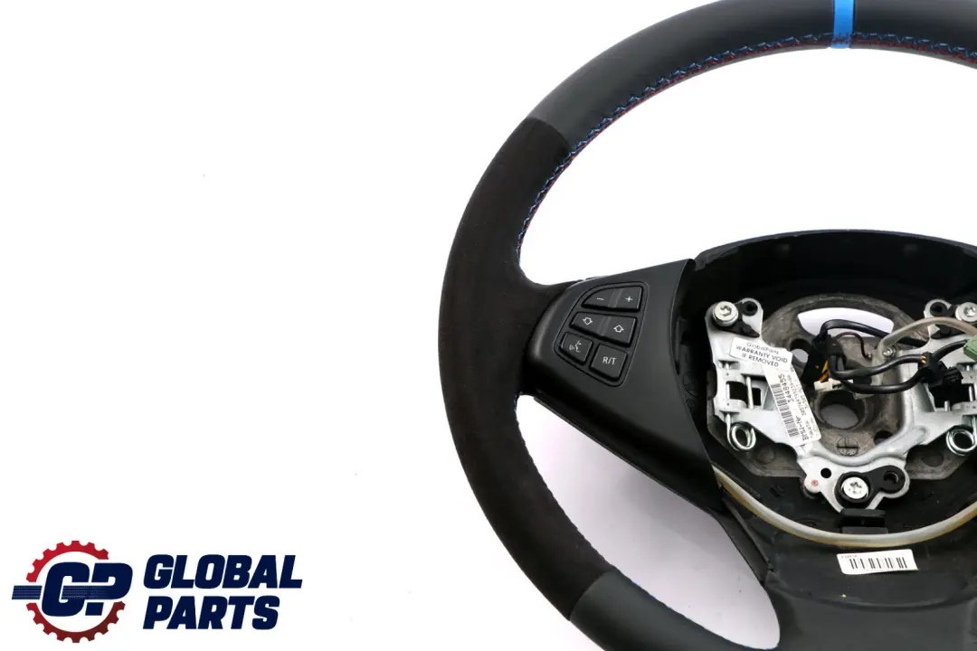 Nuova Pelle Nera / Alcantara Volante M-Tricolori per BMW X3 E83 LCI con numero di parte 3455481 BMW X3 E83 LCI Nuova Pelle Nera / Alcantara Volante M-Tricolori - SKU 3455481-2 - Numero di parte 3455481