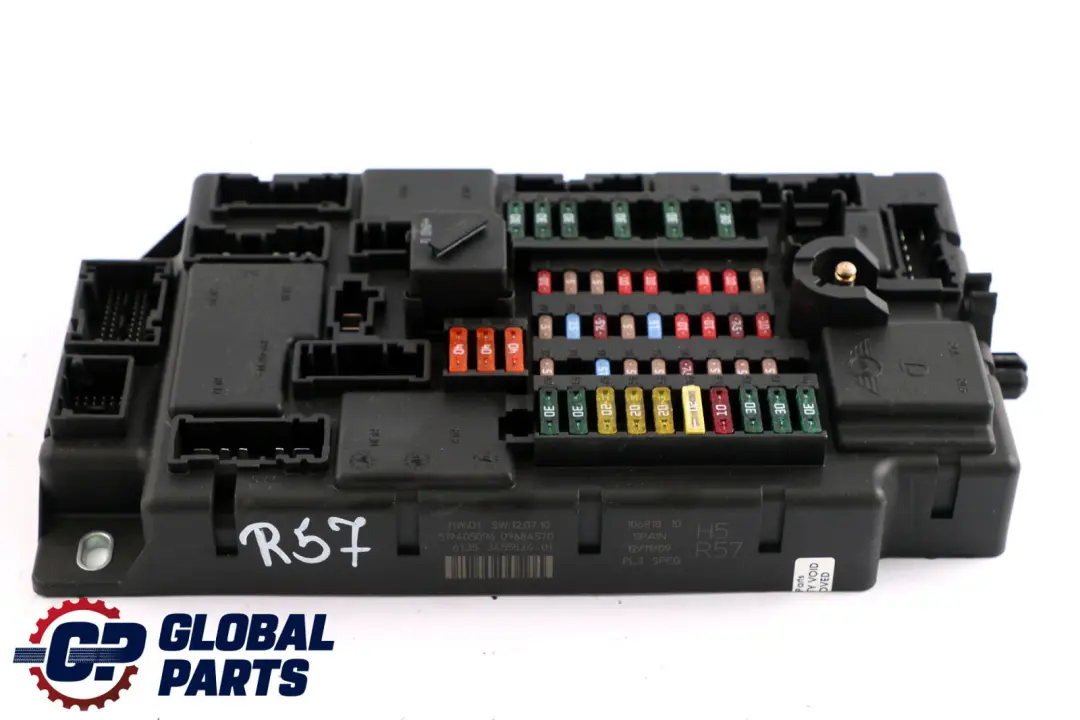 High PL3 SPEG DC/DC H5 Caja De distribucion De fusibles para Mini One R57 con número de pieza 3455534 Mini One R57 High PL3 SPEG DC/DC H5 Caja De distribucion De fusibles - SKU 3455534 - Número de pieza 3455534