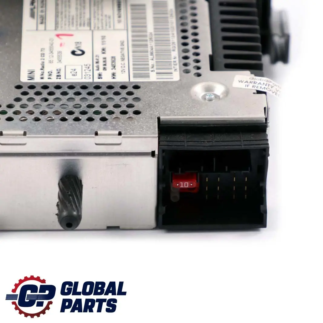 BMW Mini Cooper One R55 R56 1 Radio Boost CD Player Head Unit - SKU 3455540-1 - Part number 3455540