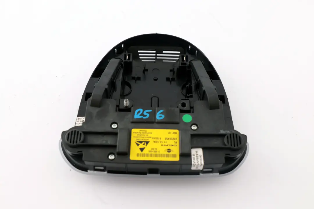 Interior Delantero Panel Luz Mapa Techo Negro para Mini R55 R56 con número de pieza 3455630 Mini R55 R56 Interior Delantero Panel Luz Mapa Techo Negro - SKU 3455630 - Número de pieza 3455630