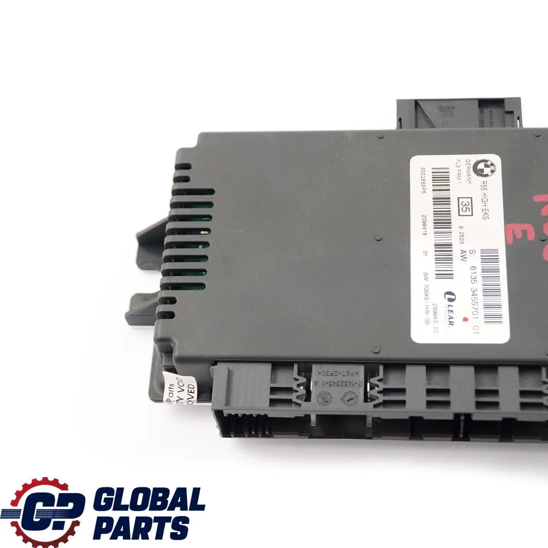 MINI Cooper One R56 Modulo De Luz De Pies ECU PL3 FRM II High EKS - SKU 3455701 - Número de pieza 3455701