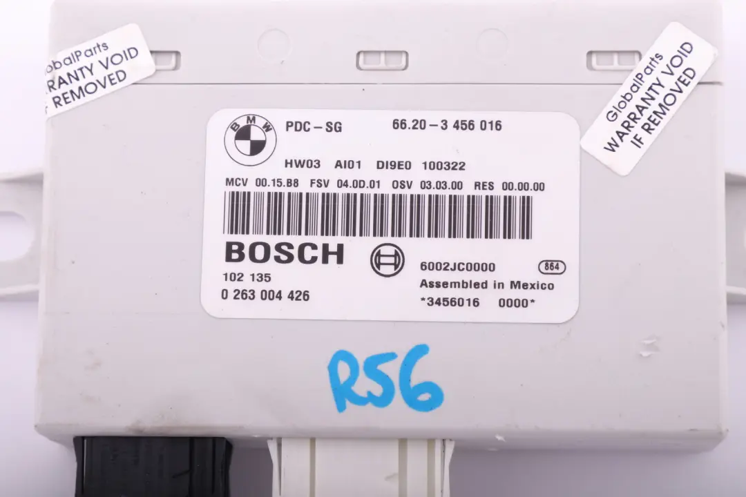 Appareil de Commande Parksensormodul PDC pour Mini R55 R56 R57 R58 R60 R61 à propos du numéro de pièce 3456016 Mini R55 R56 R57 R58 R60 R61 Appareil de Commande Parksensormodul PDC - SKU 3456016 - Numéro de pièce 3456016
