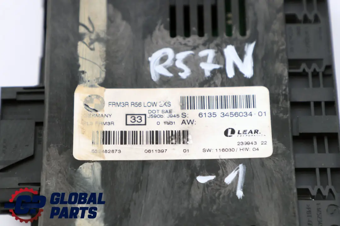 ECU Fußraumleuchte Modul FRM3R LOW EKS Lear für Mini Cooper R57 LCI mit Teilenummer 3456034 Mini Cooper R57 LCI ECU Fußraumleuchte Modul FRM3R LOW EKS Lear - SKU 3456034-1 - Teilenummer 3456034