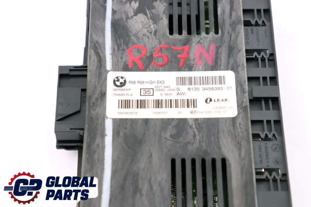 Módulo de Luz Alta EKS ECU PL3 FRM3R para Mini Cooper Cabrio 3 R57 LCI con número de pieza 3456395 Mini Cooper Cabrio 3 R57 LCI Módulo de Luz Alta EKS ECU PL3 FRM3R - SKU 3456395-3 - Número de pieza 3456395