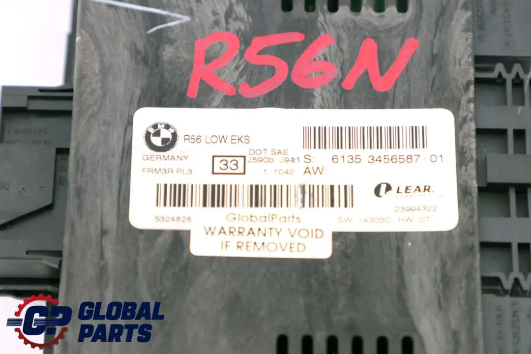 Footwell Light Module Low EKS ECU PL3 FRM3R to Mini Cooper One R56 LCI with Part number 3456587 Mini Cooper One R56 LCI Footwell Light Module Low EKS ECU PL3 FRM3R - SKU 3456587 - Part number 3456587