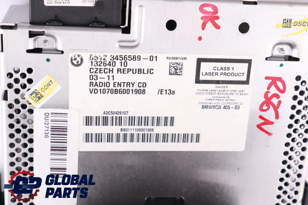 Radio CD radioodtwarzacz do MINI R55 R56 R57 LCI R60 o numerze 3456589 MINI R55 R56 R57 LCI R60 Radio CD radioodtwarzacz - SKU 3456589 - Numer Części 3456589