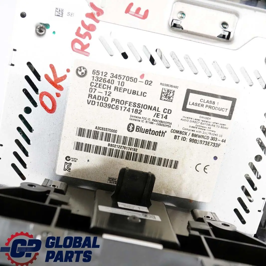 Bluetooth Unidad Principal Mini Cooper R55 R56 R57 Radio Boost CD USB para con número de pieza 3457050 Bluetooth Unidad Principal Mini Cooper R55 R56 R57 Radio Boost CD USB - SKU 3457050 - Número de pieza 3457050