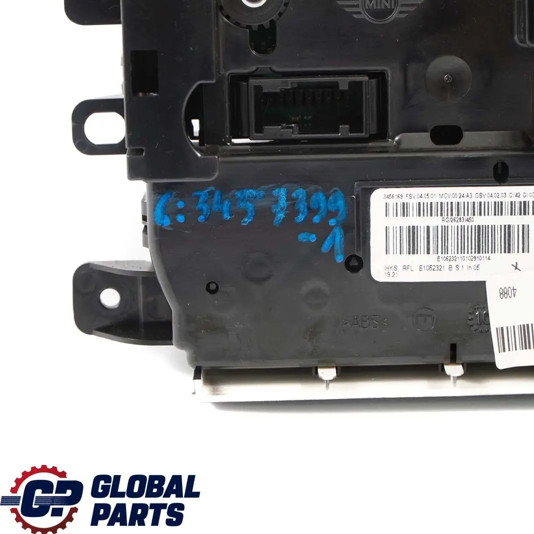 Mini Cooper R55 R56 LCI Manual Air Conditioning Control 3456169 - SKU 3457399-1 - Part number 3457399