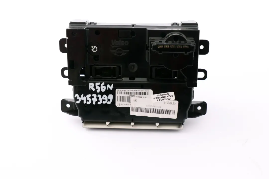 Panel De Control Mini Cooper R55 R56 R57 LCI R60 De Aire Acondicionado 3456169 para con número de pieza 3457399 Panel De Control Mini Cooper R55 R56 R57 LCI R60 De Aire Acondicionado 3456169 - SKU 3457399 - Número de pieza 3457399