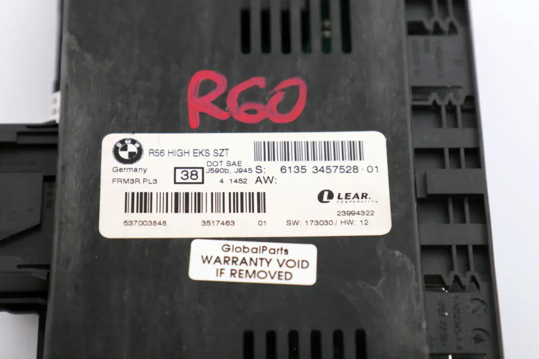 Footwell Light Module High EKS ECU PL3 FRM3R to Mini Paceman R61 with Part number 3457528 Mini Paceman R61 Footwell Light Module High EKS ECU PL3 FRM3R - SKU 3457528 - Part number 3457528