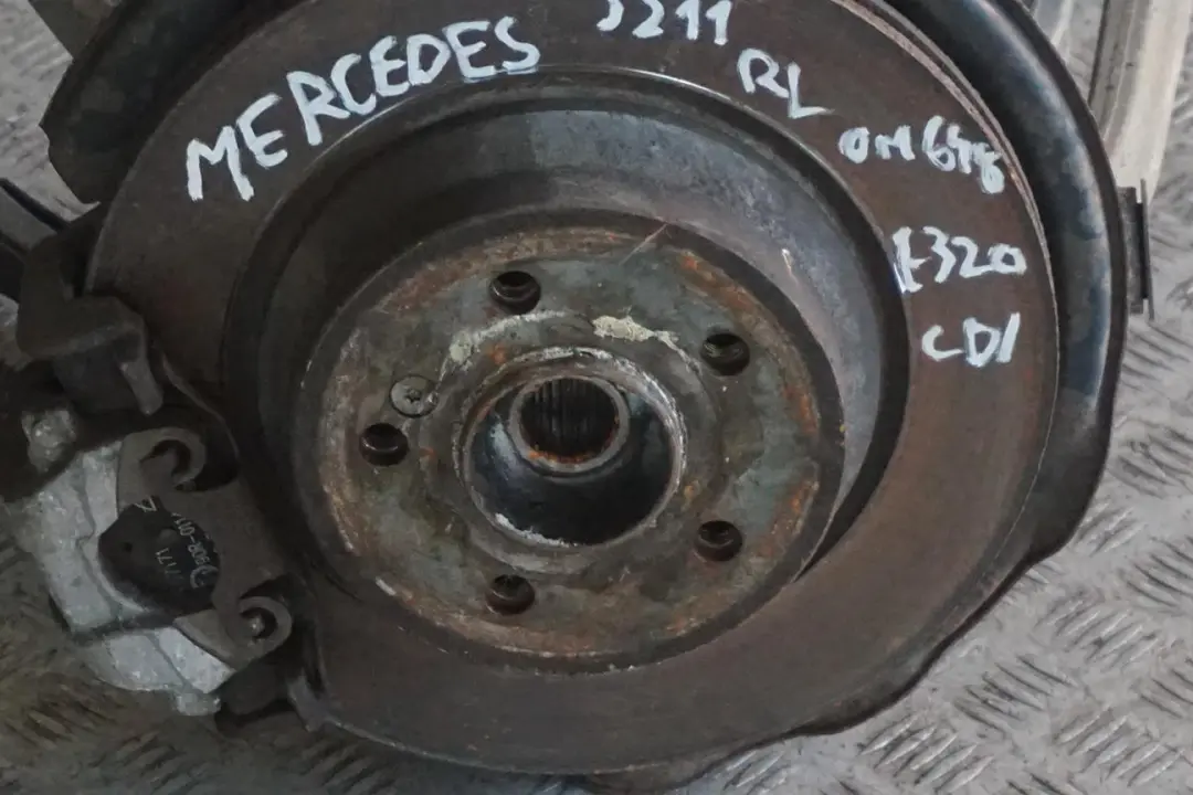 Mercedes-Benz E-Class W211 S211 Rear Left N/S Suspension Leg Brake Wheel Hub to with Part number 3508308 Mercedes-Benz E-Class W211 S211 Rear Left N/S Suspension Leg Brake Wheel Hub - SKU 3508308 - Part number 3508308