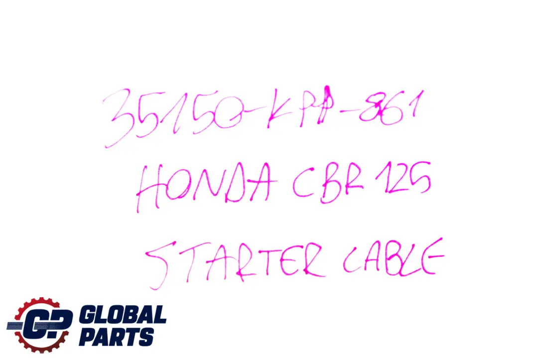 CBR 125R Starter Cable Wiring Wire Switch to Honda with Part number 35150-KPP-861 Honda CBR 125R Starter Cable Wiring Wire Switch - SKU 35150-KPP-861 - Part number 35150-KPP-861