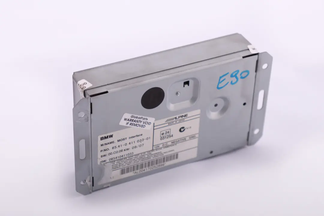 Moduł MOST Sterownik Interfejs Złącze iPod BMW E60 E87 E90 - SKU 411033 - Numer Części 411033